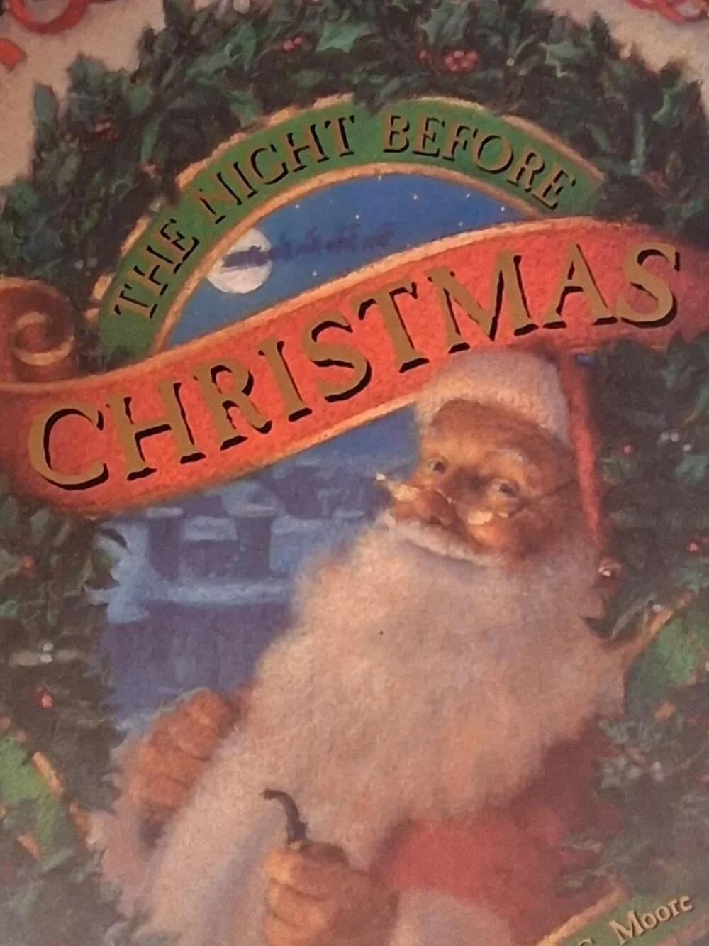 Vintage The Night Before Christmas Classic Edition Hardcover Book 1995